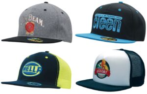 Branded Flat Peak Caps