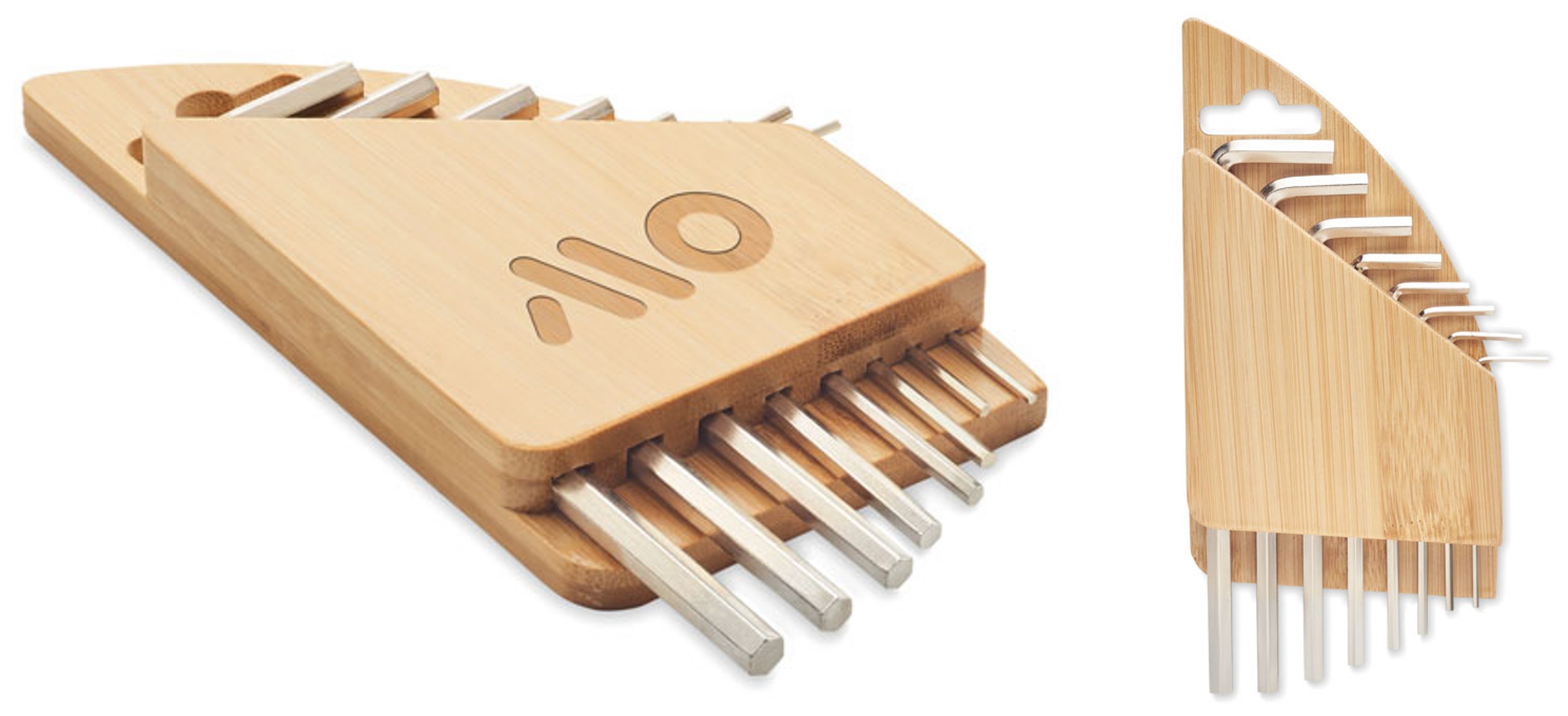 Hex Key Set in Bamboo Holder