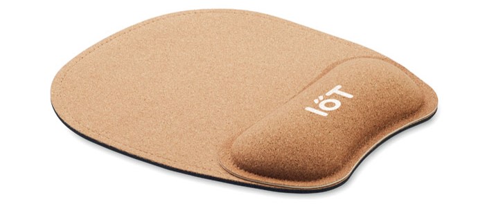 cork mousemat with wrist support