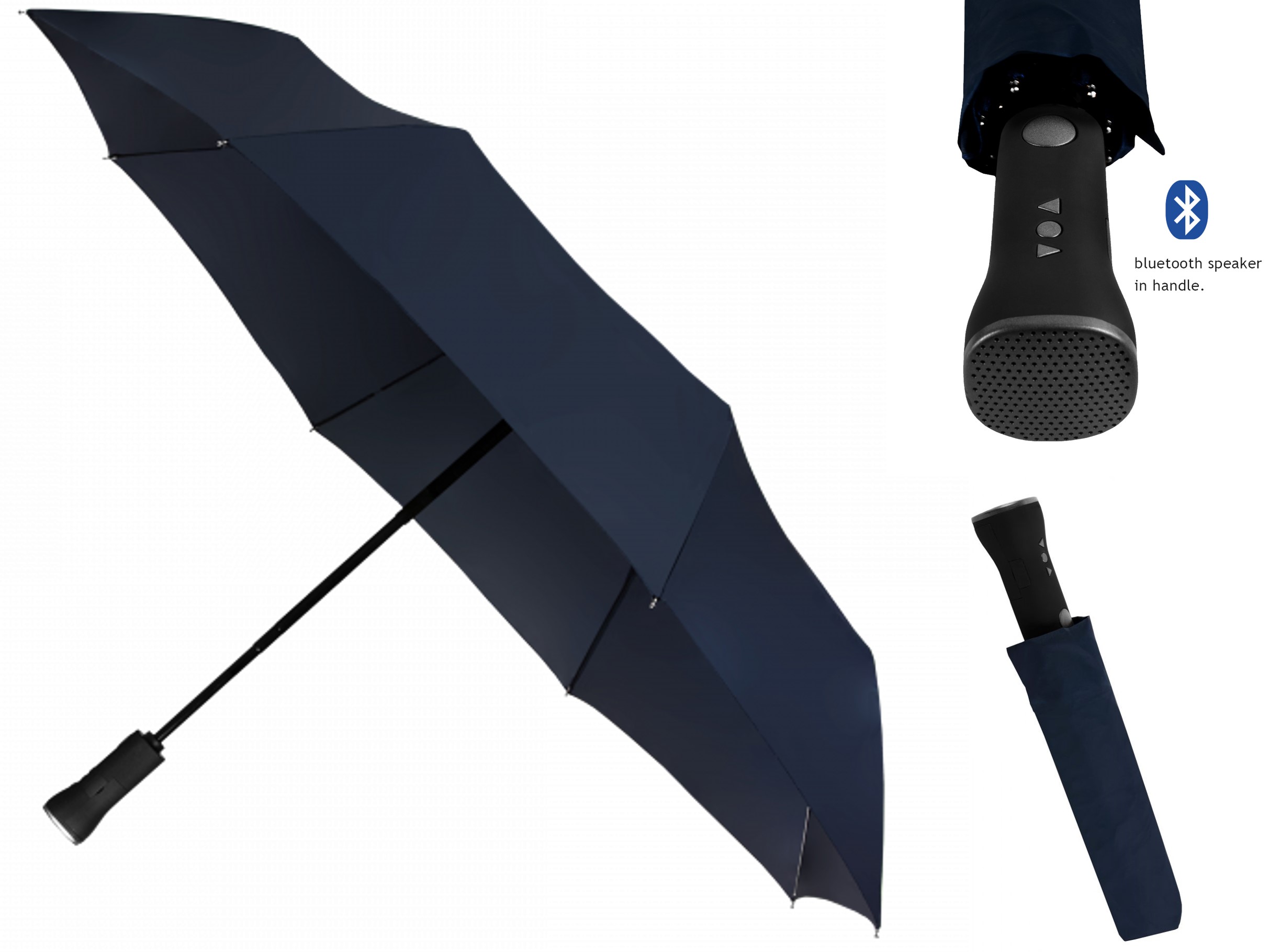 impliva bluetooth speaker telescopic umbrella